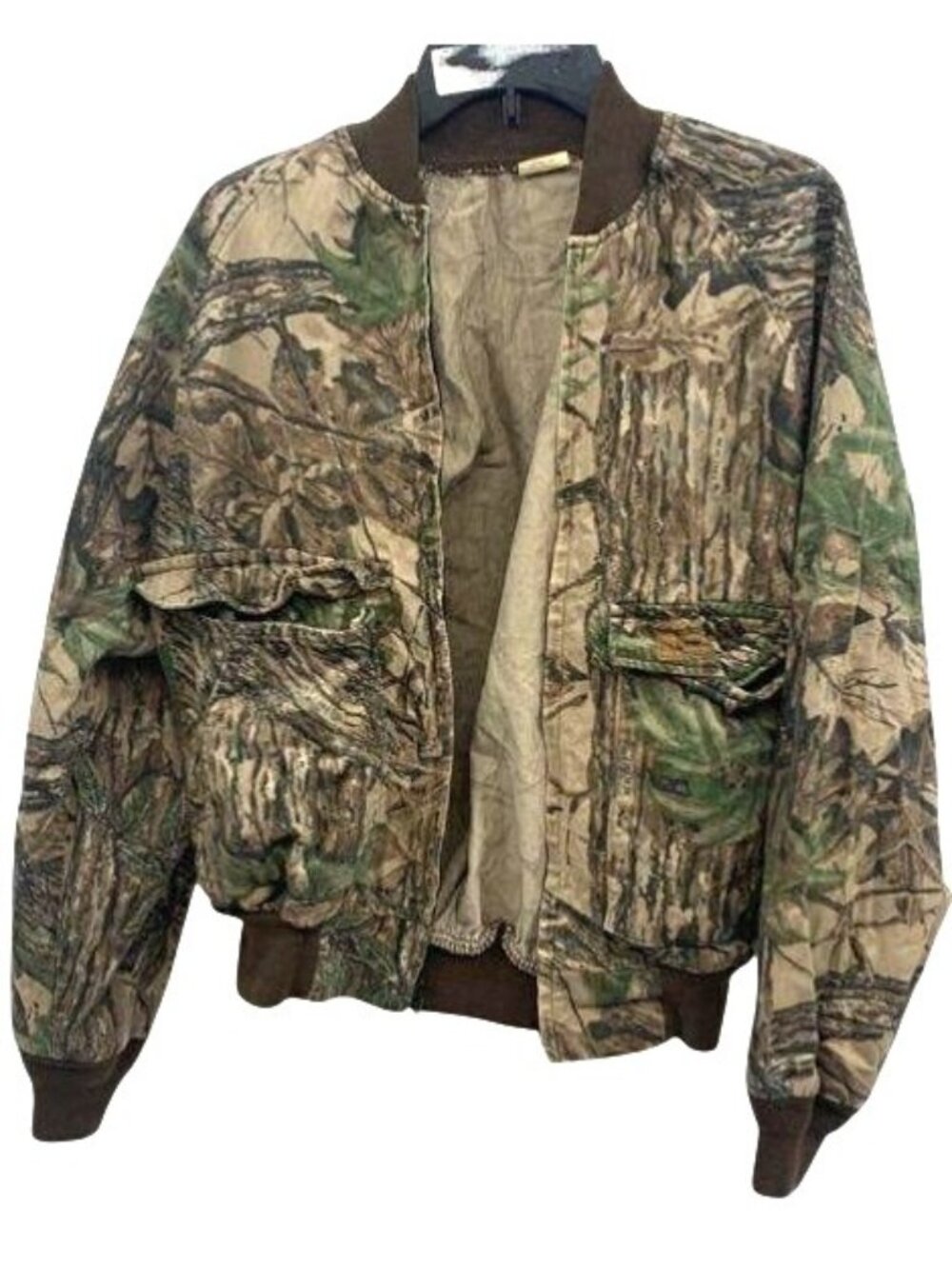 Vintage Duxbak Realtree Camo Bomber Jacket Size M Made In USA